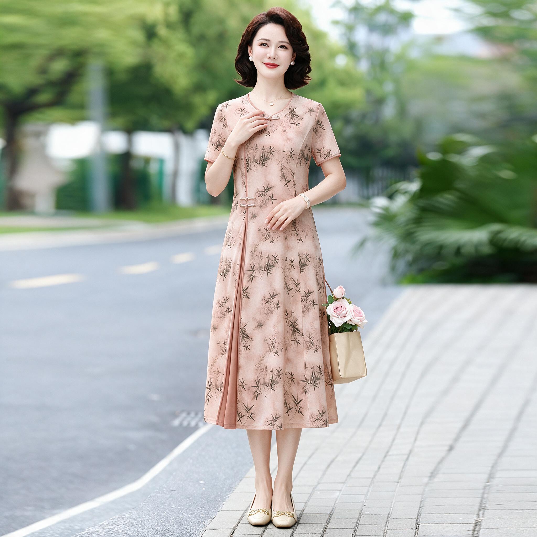 地面场景中带有一袋花的原始商品环境图